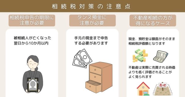 相続税対策の注意点